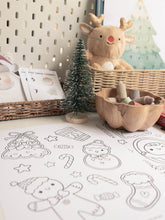 Load image into Gallery viewer, CHRISTMAS SANTA'S VILLAGE MORNING BASKET