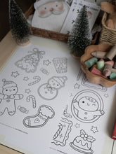 Load image into Gallery viewer, CHRISTMAS SANTA'S VILLAGE MORNING BASKET