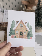 Load image into Gallery viewer, CHRISTMAS SANTA'S VILLAGE MORNING BASKET