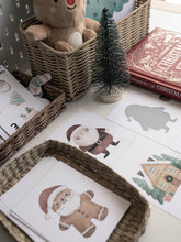 Load image into Gallery viewer, CHRISTMAS SANTA'S VILLAGE MORNING BASKET