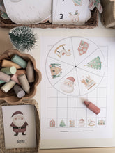 Load image into Gallery viewer, CHRISTMAS SANTA'S VILLAGE MORNING BASKET