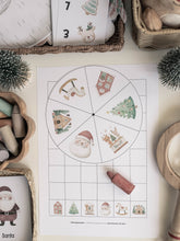 Load image into Gallery viewer, CHRISTMAS SANTA'S VILLAGE MORNING BASKET