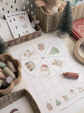 Load image into Gallery viewer, CHRISTMAS SANTA'S VILLAGE MORNING BASKET