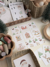 Load image into Gallery viewer, CHRISTMAS SANTA'S VILLAGE MORNING BASKET