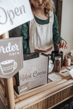 Load image into Gallery viewer, HOT COCOA STAND CHRISTMAS  DRAMATIC PLAY SET