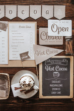 Load image into Gallery viewer, HOT COCOA STAND CHRISTMAS  DRAMATIC PLAY SET