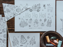 Load image into Gallery viewer, CHRISTMAS ELVES COLOUR &amp; DOODLE BASKET
