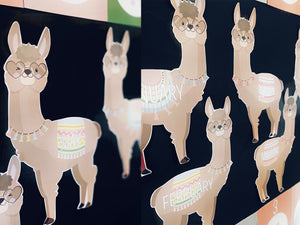DRAMA LLAMA BIRTHDAY DISPLAY