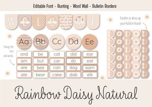 RAINBOW DAISY NATURAL CLASSROOM BUNDLE