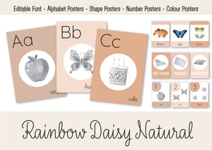RAINBOW DAISY NATURAL CLASSROOM BUNDLE