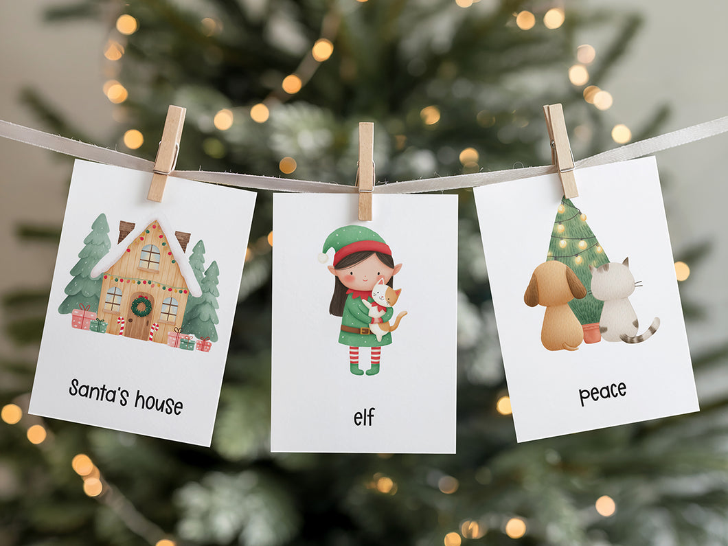 CHRISTMAS FLASH CARDS