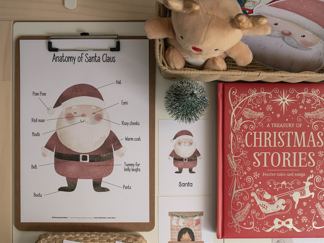 CHRISTMAS SANTA'S VILLAGE MORNING BASKET