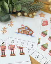 Load image into Gallery viewer, CHRISTMAS CLIP IT NUMBER CARDS
