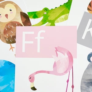 WATERCOLOUR ALPHABET POSTERS
