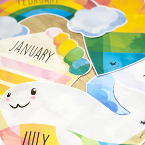 RAINBOW PARTY BIRTHDAY DISPLAY