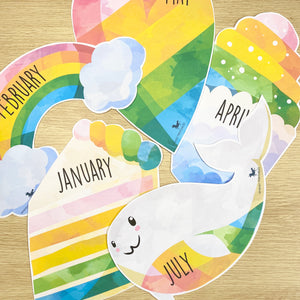RAINBOW PARTY BIRTHDAY DISPLAY