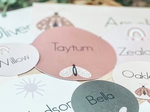 SIGNS AND LABELS PACK - BOHO BUTTERFLY