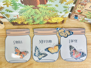BUTTERFLY SIZE SORTING