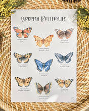 Load image into Gallery viewer, EUROPEAN BUTTERFLY PRINT
